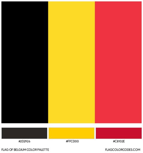 belgium flag color codes